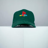 Sony Playstation One embroidered baseball cap green / gamer / gaming / PS1 retro video games / embroidery / patch / hat / dad hat / cap / iron on patch / embroidered patch / badge / applique / embroidered / punk patches / trucker hat / snapback / caps / dad hats / baseball hat / mens hat / womens hat / embroidered hat / dad cap / embroidered cap