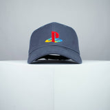 Sony Playstation One embroidered baseball cap grey / gamer / gaming / PS1 retro video games / embroidery / patch / hat / dad hat / cap / iron on patch / embroidered patch / badge / applique / embroidered / punk patches / trucker hat / snapback / caps / dad hats / baseball hat / mens hat / womens hat / embroidered hat / dad cap / embroidered cap