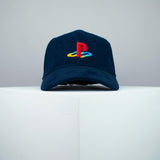 Sony Playstation One embroidered baseball cap navy / gamer / gaming / PS1 retro video games / embroidery / patch / hat / dad hat / cap / iron on patch / embroidered patch / badge / applique / embroidered / punk patches / trucker hat / snapback / caps / dad hats / baseball hat / mens hat / womens hat / embroidered hat / dad cap / embroidered cap