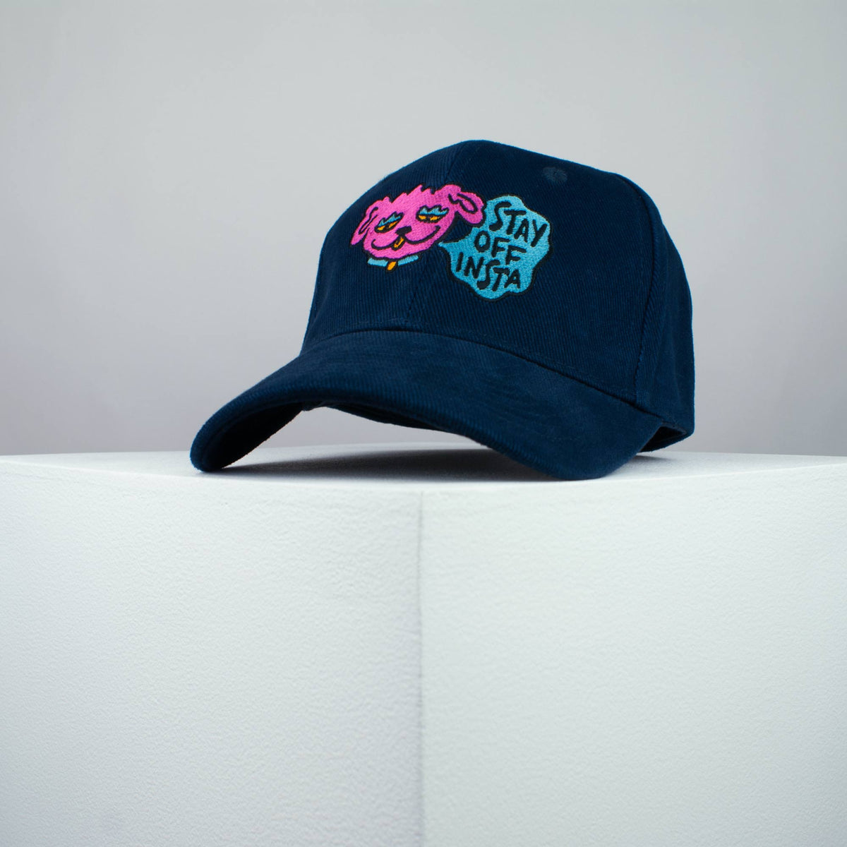 Stay off Insta embroidered baseball cap (8 hat colours) / happy hippie / boho / bohemian / instagram / dog / embroidery / patch / hat / dad hat / cap / iron on patch / embroidered patch / badge / applique / embroidered / punk patches / trucker hat / snapback / caps / dad hats / baseball hat / mens hat / womens hat / embroidered hat / dad cap / embroidered cap 2
