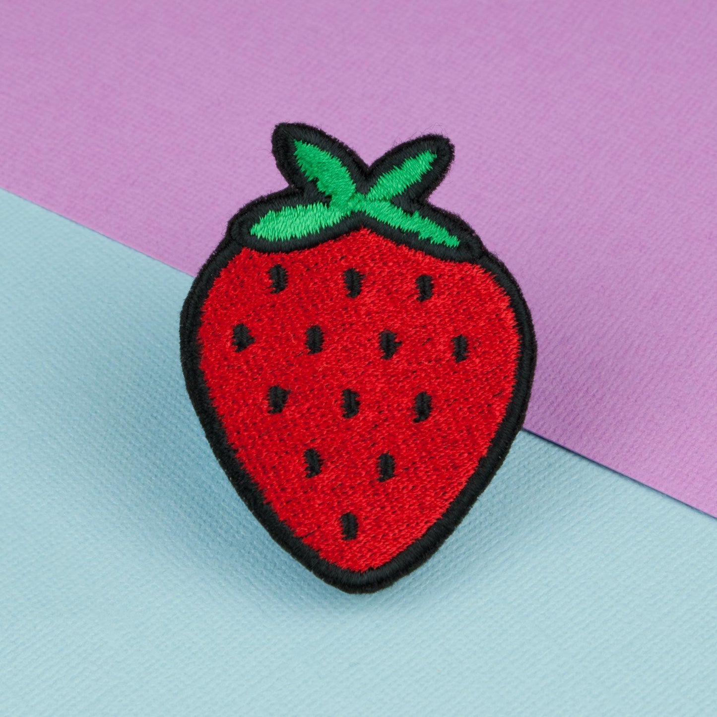 Strawberry iron on patch / vegan / patches / food / embroidery / patch / enamel pin / pin / embroidered patch / back patch / patches for jackets / badge / applique / embroidered / feminist patch / punk patches / iron on patches / punk patch / band patches / backpatch / patches iron on / appliques / sew on patch / jacket patch