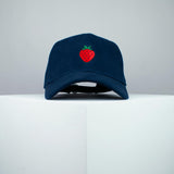 Strawberry embroidered baseball cap navy / vegan / gift / food / embroidery / patch / hat / dad hat / cap / iron on patch / embroidered patch / badge / applique / embroidered / punk patches / trucker hat / snapback / caps / dad hats / baseball hat / mens hat / womens hat / embroidered hat / dad cap / embroidered cap