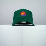 Sunset wave embroidered baseball cap green / japanese / gift / ocean / embroidery / patch / hat / dad hat / cap / iron on patch / embroidered patch / badge / applique / embroidered / punk patches / trucker hat / snapback / caps / dad hats / baseball hat / mens hat / womens hat / embroidered hat / dad cap / embroidered cap