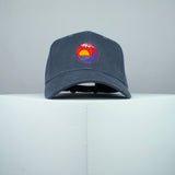 Sunset wave embroidered baseball cap grey / japanese / gift / ocean / embroidery / patch / hat / dad hat / cap / iron on patch / embroidered patch / badge / applique / embroidered / punk patches / trucker hat / snapback / caps / dad hats / baseball hat / mens hat / womens hat / embroidered hat / dad cap / embroidered cap