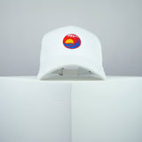 Sunset wave embroidered baseball cap white / japanese / gift / ocean / embroidery / patch / hat / dad hat / cap / iron on patch / embroidered patch / badge / applique / embroidered / punk patches / trucker hat / snapback / caps / dad hats / baseball hat / mens hat / womens hat / embroidered hat / dad cap / embroidered cap