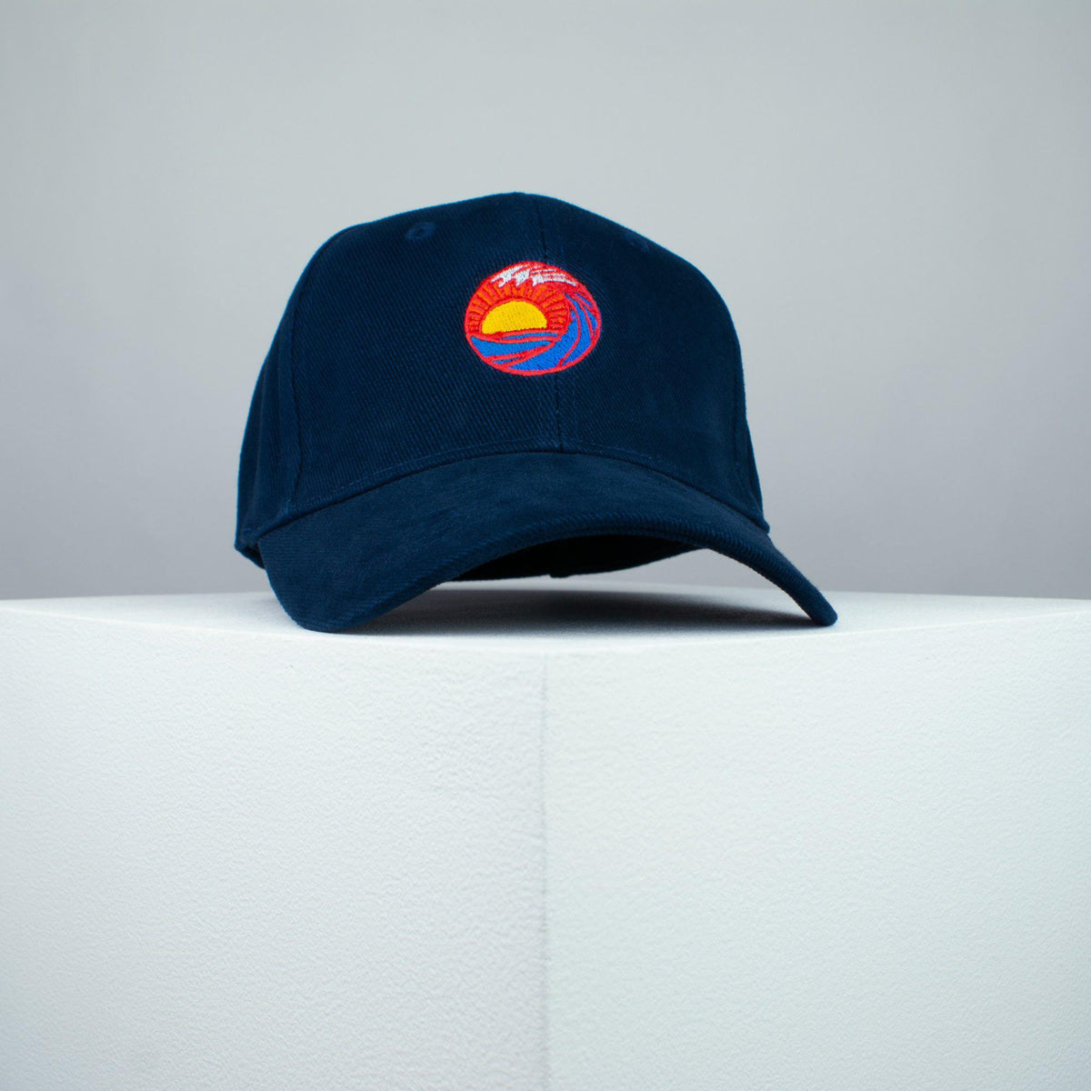 Sunset wave embroidered baseball cap (8 hat colours) / japanese / gift / ocean / embroidery / patch / hat / dad hat / cap / iron on patch / embroidered patch / badge / applique / embroidered / punk patches / trucker hat / snapback / caps / dad hats / baseball hat / mens hat / womens hat / embroidered hat / dad cap / embroidered cap 1