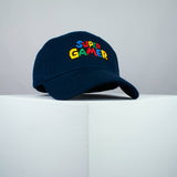Super gamer / Mario embroidered baseball cap (8 hat colours) / SNES / nintendo / N64 / gameboy / gaming / gamer / super mario / embroidery / patch / dad / hat / cap / clothing // Hatty Hats / iron on patch / dad hat embroidered patch / badge / applique / embroidered / punk patches / trucker hat / snapback / caps / dad hats / baseball hat / mens hat / womens hat / embroidered hat / dad cap / embroidered cap 1