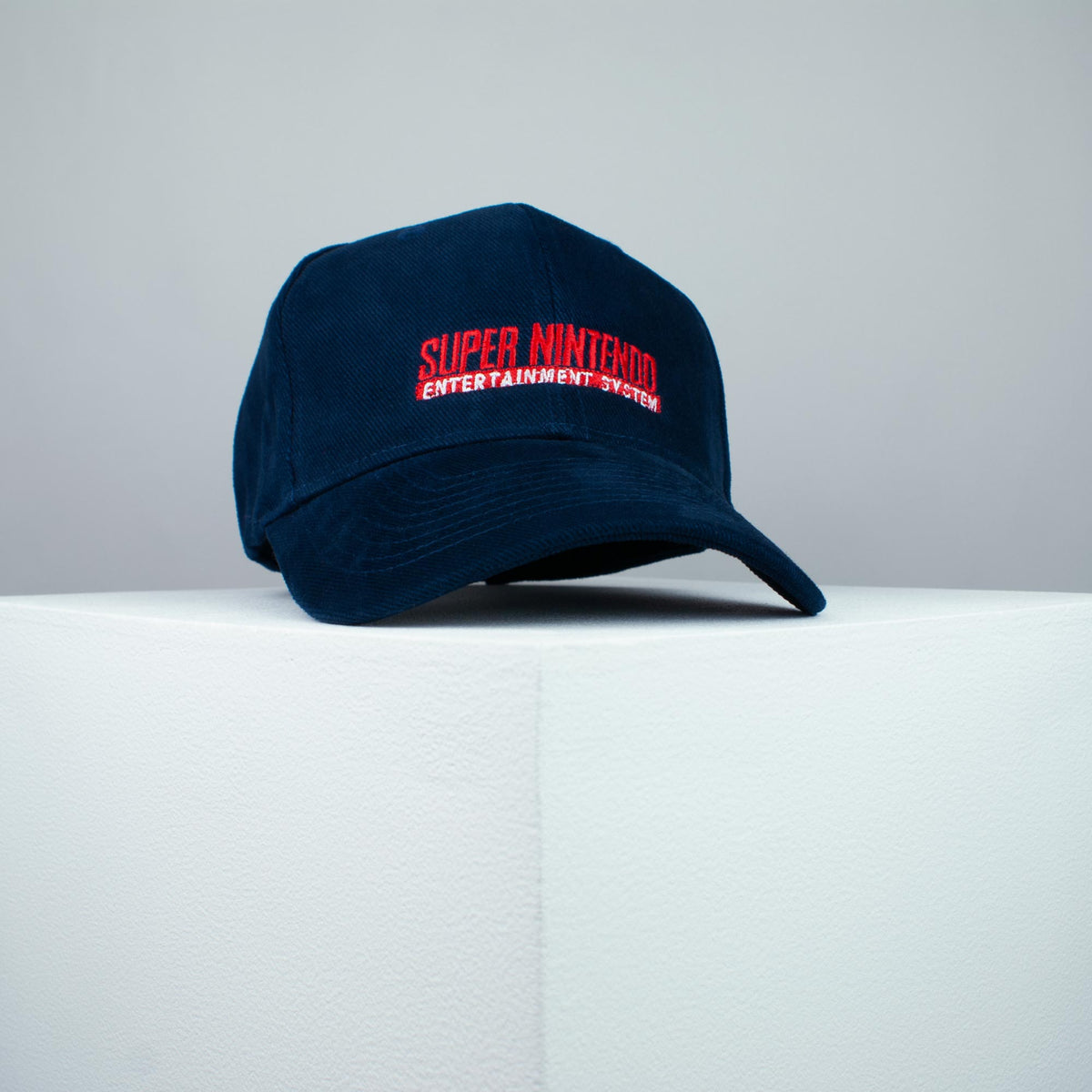 Super Nintendo embroidered baseball cap navy blue / gamer / gaming / SNES retro video games / embroidery / patch / hat / dad hat / cap / iron on patch / embroidered patch / badge / applique / embroidered / punk patches / trucker hat / snapback / caps / dad hats / baseball hat / mens hat / womens hat / embroidered hat / dad cap / embroidered cap 1
