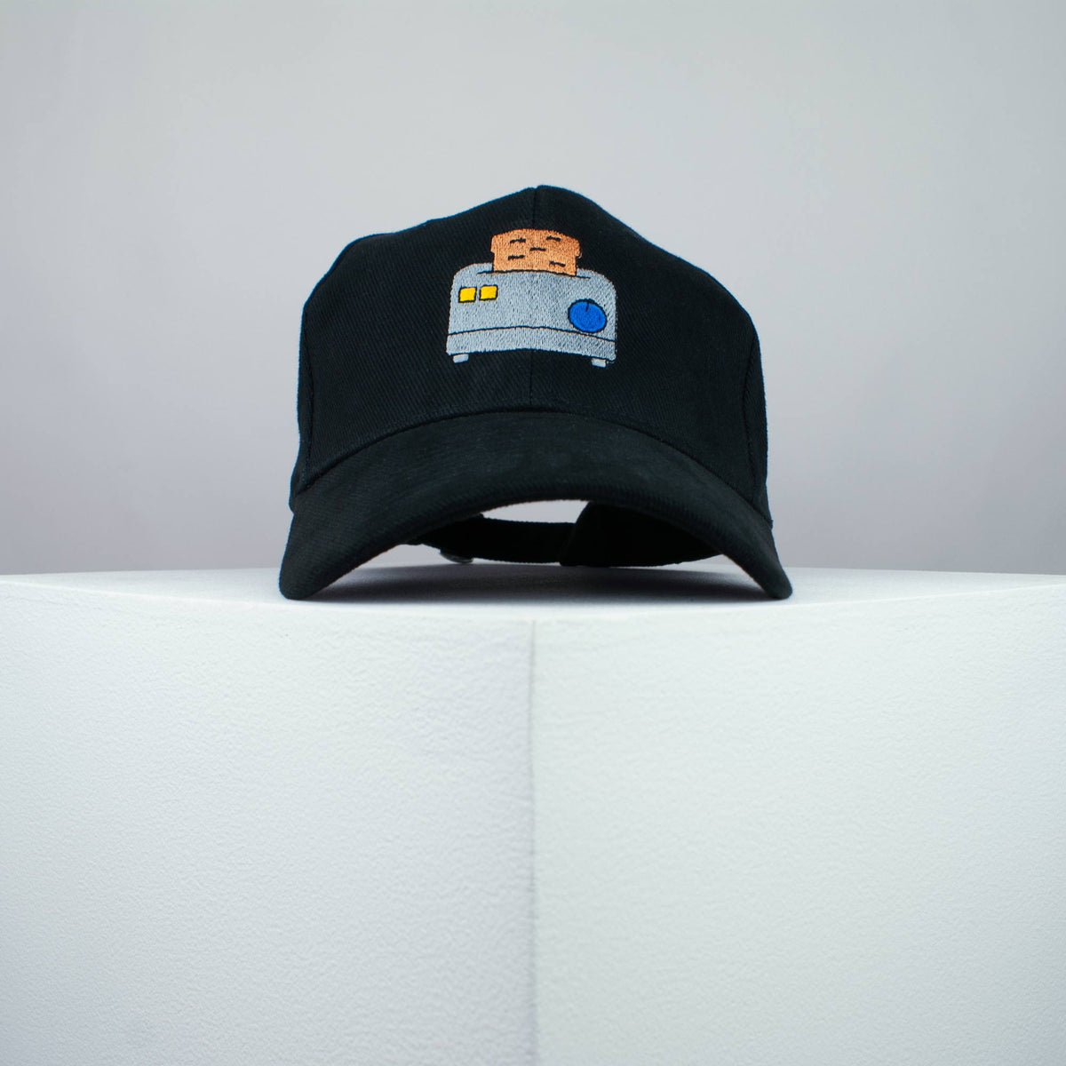Toaster embroidered baseball cap black / kitchen / bread / miniature / food / embroidery / patch / hat / dad hat / cap / iron on patch / embroidered patch / badge / applique / embroidered / punk patches / trucker hat / snapback / caps / dad hats / baseball hat / mens hat / womens hat / embroidered hat / dad cap / embroidered cap